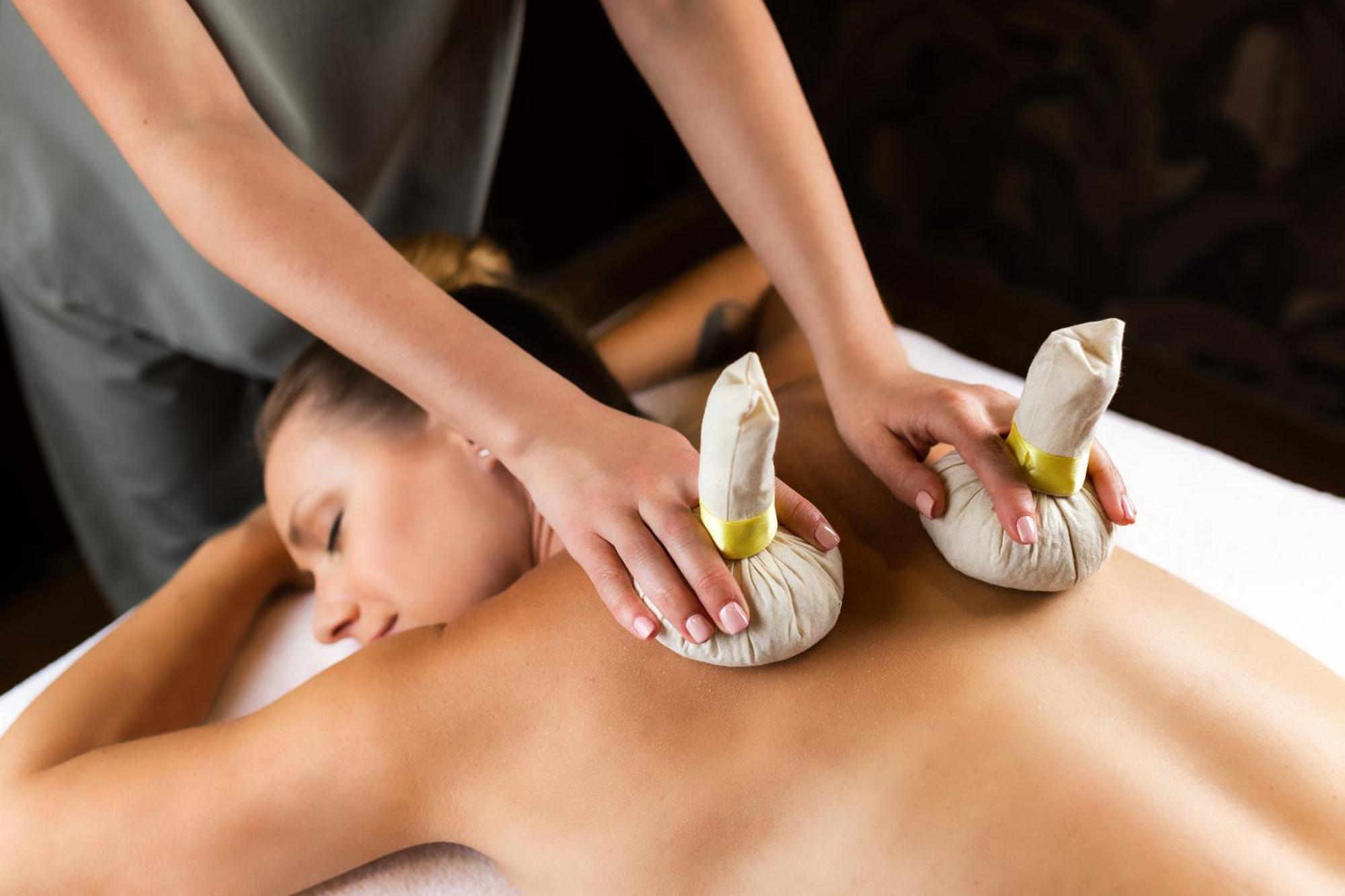 Hilton Rijeka Costabella Beach Resort And Spa Bagian luar foto Thai herbal compress massage