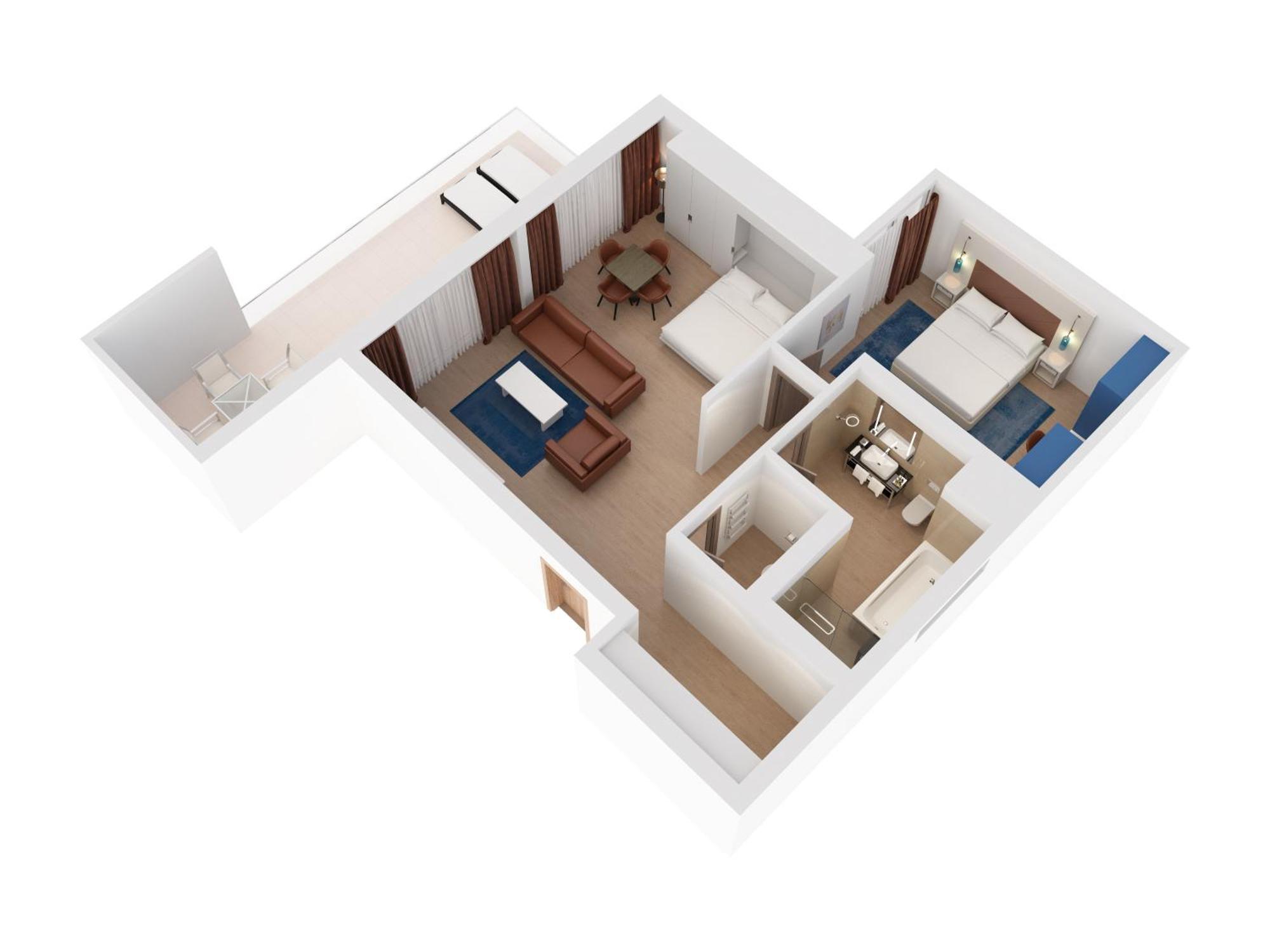 Hilton Rijeka Costabella Beach Resort And Spa Ruang foto 3D floor plan