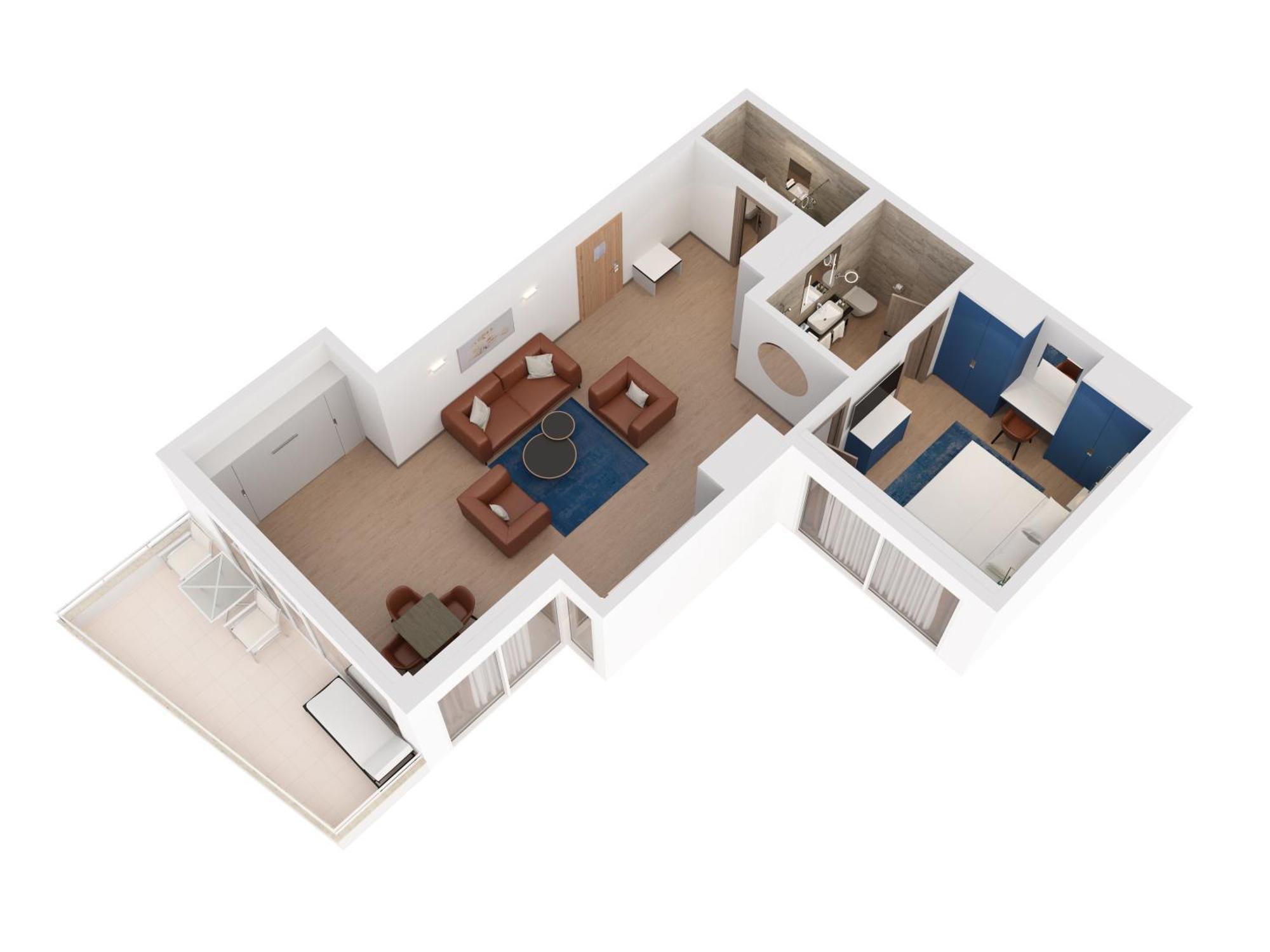 Hilton Rijeka Costabella Beach Resort And Spa Ruang foto 3D floor plan
