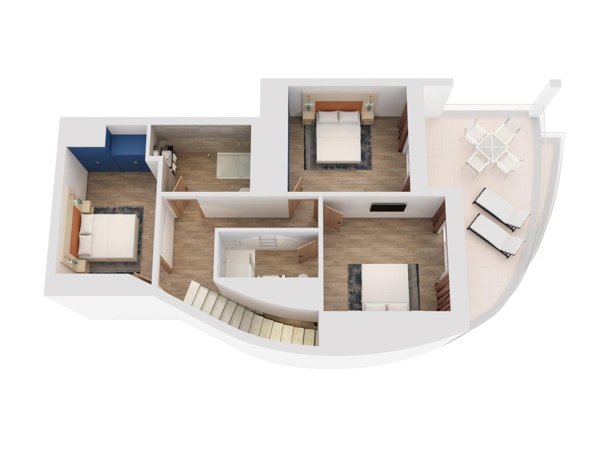 Hilton Rijeka Costabella Beach Resort And Spa Ruang foto 3D floor plan